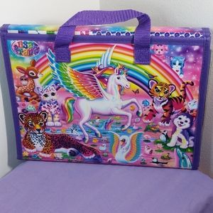 Lisa Frank Trifold Portfolio With Handles Unicorn Tiger 2016